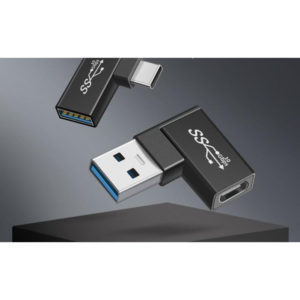 DCA0000004 TYPE C L型90度彎頭直角轉接頭USB 3 300x300