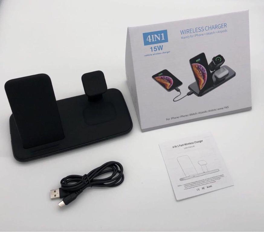 DCH0000001 4合1無線充電器 手機15W快充4