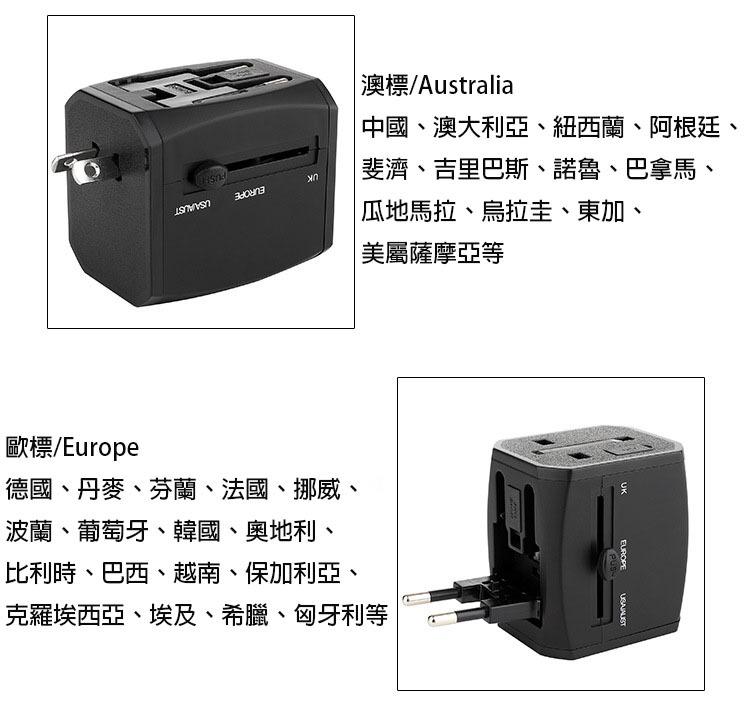 DCH0000002 旅行插頭全球通多功能萬用轉換插頭2