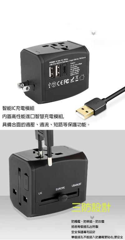 DCH0000002 旅行插頭全球通多功能萬用轉換插頭8