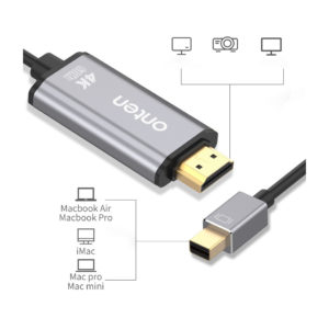 DMA0000010 MiNi DP To HDMI 高清4K 60HZ轉接線 雷電轉高清隨插即用 7 300x300