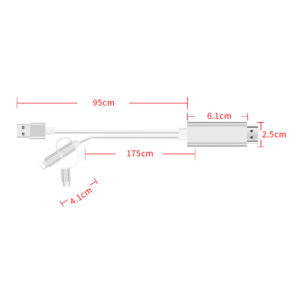 DMA0000013 三合一手機hdmi通用同屏線適用於iPhone三星華為手機轉接大屏1080 15 300x300
