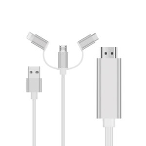 DMA0000013 三合一手機hdmi通用同屏線適用於iPhone三星華為手機轉接大屏1080 300x300