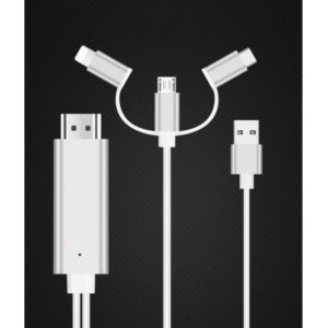 DMA0000013 三合一手機hdmi通用同屏線適用於iPhone三星華為手機轉接大屏1080 5 300x300