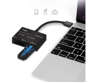 DMA0000015 XQD2.0讀卡器 Type C介面帶USB SD（HC）三合一 10 300x289