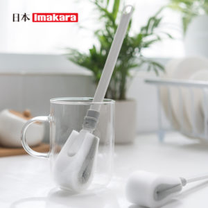 HCL0000005 日本納米海綿杯刷家用廚房長柄奶瓶刷多功能清潔刷子清洗杯子神器 002 300x300