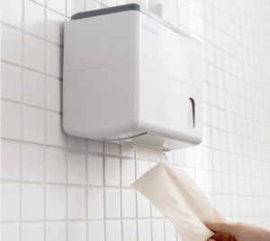 HTO0000006 日本Imakara廁所免孔防水旋轉紙巾收納盒 013 300x268