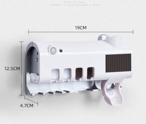 HTO0000009 智能紫外線牙刷消毒器自動擠牙膏器消毒牙刷置物架牙膏架 007 300x256