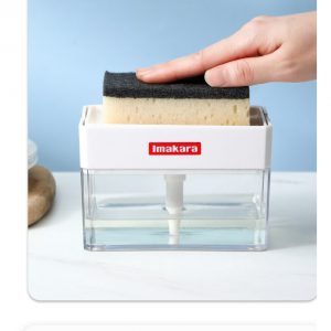 HKI00000050 洗潔精按壓盒按壓式洗潔精收納盒洗碗刷鍋神器按壓出液盒海綿擦組合廚房洗潔精自動加液清潔工具 17 300x300