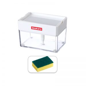 HKI00000050 洗潔精按壓盒按壓式洗潔精收納盒洗碗刷鍋神器按壓出液盒海綿擦組合廚房洗潔精自動加液清潔工具 18 300x300