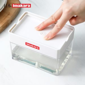 HKI00000050 洗潔精按壓盒按壓式洗潔精收納盒洗碗刷鍋神器按壓出液盒海綿擦組合廚房洗潔精自動加液清潔工具 6 300x300