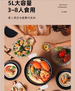 HUW000002 BLAUPUNKT藍寶 BP H1 按鍵自動升降火鍋打邊爐 8 249x300