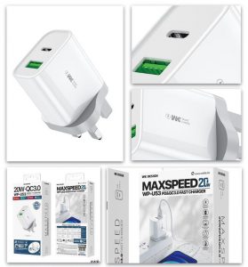 DPA0000001 WK Design USB 充電火牛20WQC 3.0WP U53有USB Type C 輸入 279x300