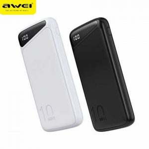 DPB0000014 Awei P103K 10000mAh LED燈電量顯示PD QC3.0 快速充電寶2A快速充電輸入同時為兩部裝置同時充電 8 300x300