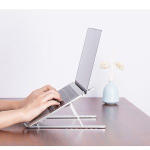 DSP0000004 金屬鋁合金折疊手提電腦NOTEBOOK電腦支架鋁合金桌面增高托架散熱調節支架改善低頭肩頸椎 6 300x300