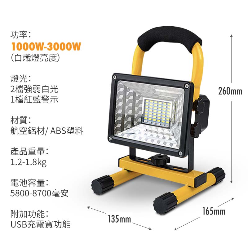 1000W-8000W多功能野外LED燈配備腳架