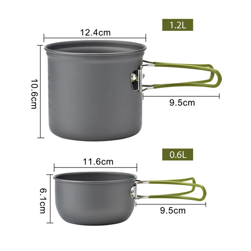 戶外露營氣體煮食爐頭加餐具套裝
