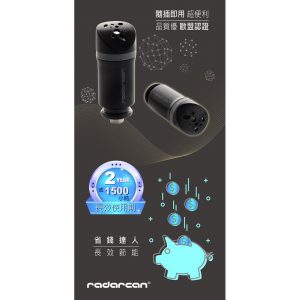 HSH0000037 世界最小車廂車載負離子空氣潔淨器radarcan R 501 6 300x300