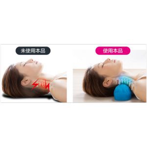 HSH0000045 3D立體頸椎腰背舒壓矽膠墊NEEDS LABO黑色套藍色墊 2 300x300