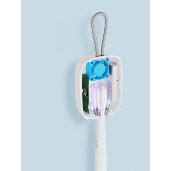 HTH0000001 電動牙刷消毒器紫外線烘乾旅行迷你便攜無線牙刷消毒盒 2 1