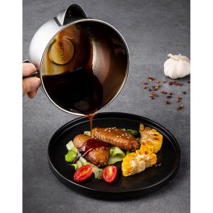 BHB0000038 304不銹鋼隔油壺分離濾油連蓋 廚房家用 隔油器油水分離器 14 300x300