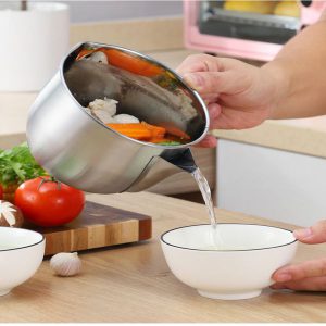 BHB0000038 304不銹鋼隔油壺分離濾油連蓋 廚房家用 隔油器油水分離器 33 300x300