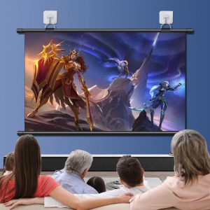 BHB0000041 4K超清家庭影院無邊框投影掛幕 免打孔移動式卡扣 1 300x300