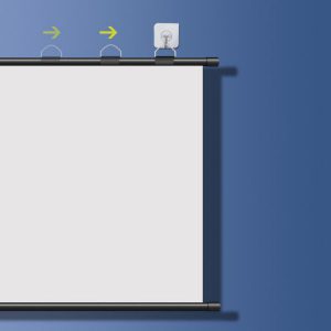 BHB0000041 4K超清家庭影院無邊框投影掛幕 免打孔移動式卡扣 2 300x300