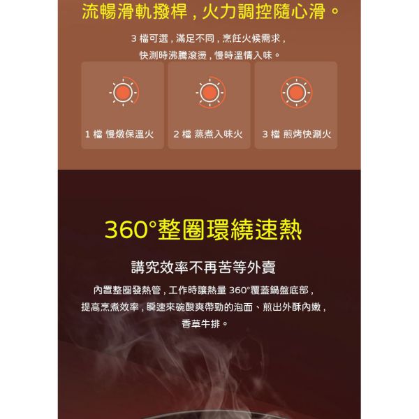 Deerma便攜式個人火鍋多功能鍋1.5L 500W DEM DG25 14 600