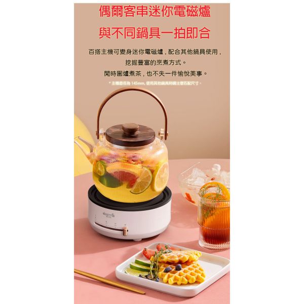 Deerma便攜式個人火鍋多功能鍋1.5L 500W DEM DG25 17 600