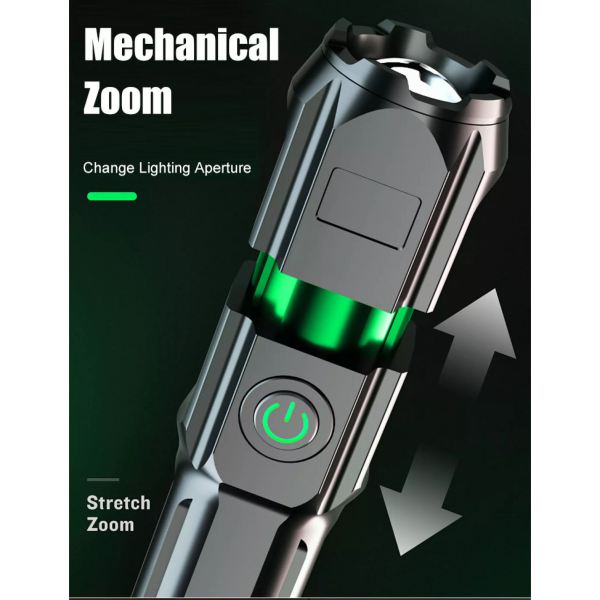 MEGAWHEELS LED 露營可充電1200流明手電筒 1 600