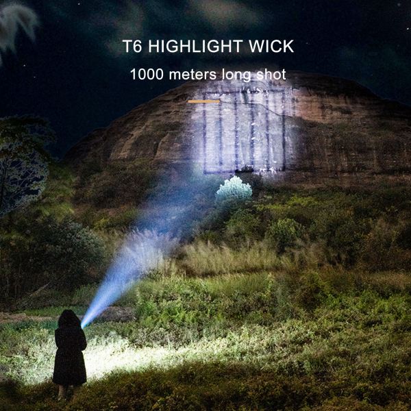 MEGAWHEELS LED 露營可充電1200流明手電筒 2 600