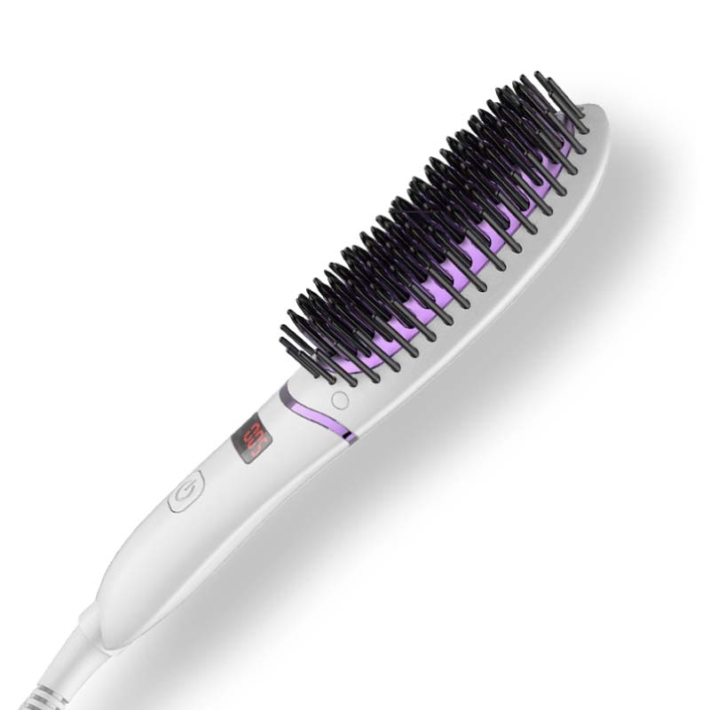 迷你負離子LED顯示屏電動直髮梳
