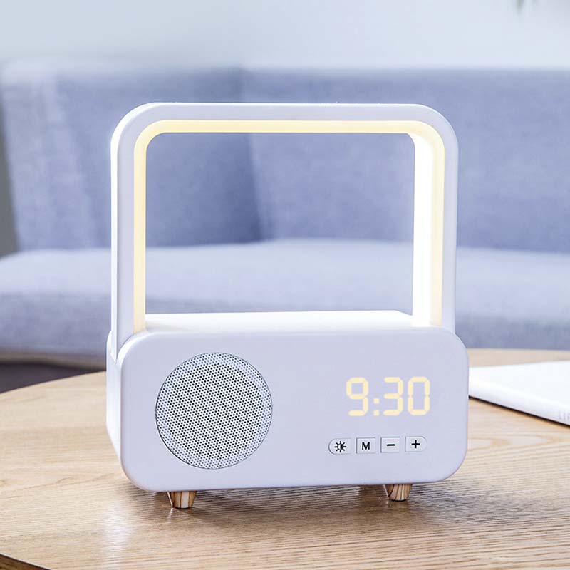 智能藍牙喇叭 USB充電 備有時鐘&小夜燈功能