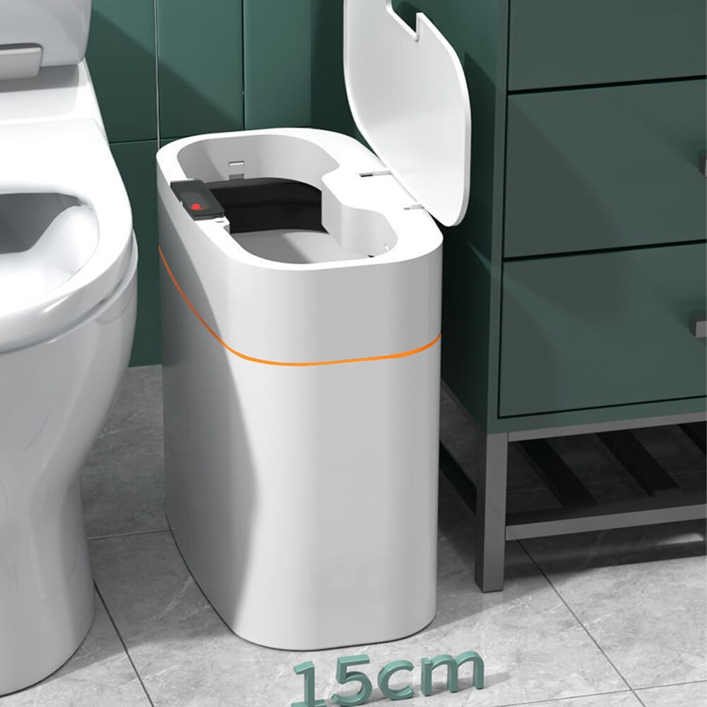 1316L 智能感應垃圾桶廚房浴室廁所垃圾桶最佳自動感應防水可充電帶蓋垃圾桶 13
