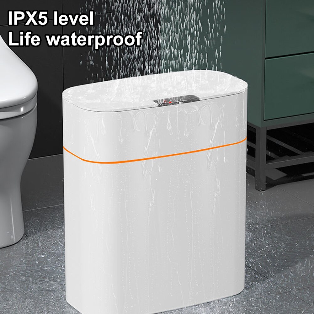 1316L 智能感應垃圾桶廚房浴室廁所垃圾桶最佳自動感應防水可充電帶蓋垃圾桶 7