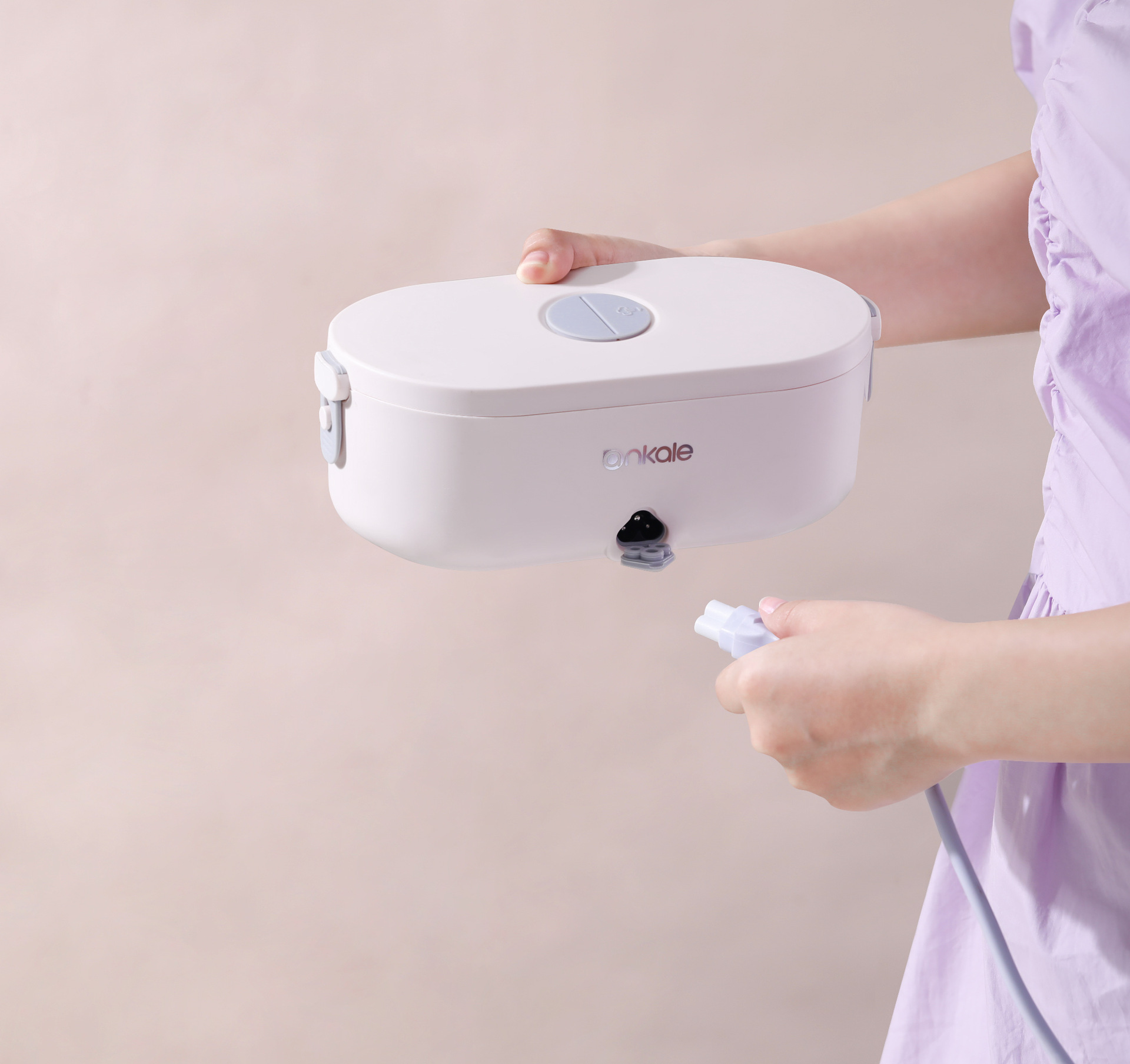 AnkaleANNWOO 700ML免注水多功能電熱飯盒 13