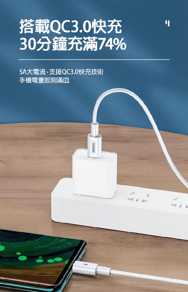 【REMAX】Type C To Type C馬力PD 100W快充數據線傳輸線 RC 183C 8 1