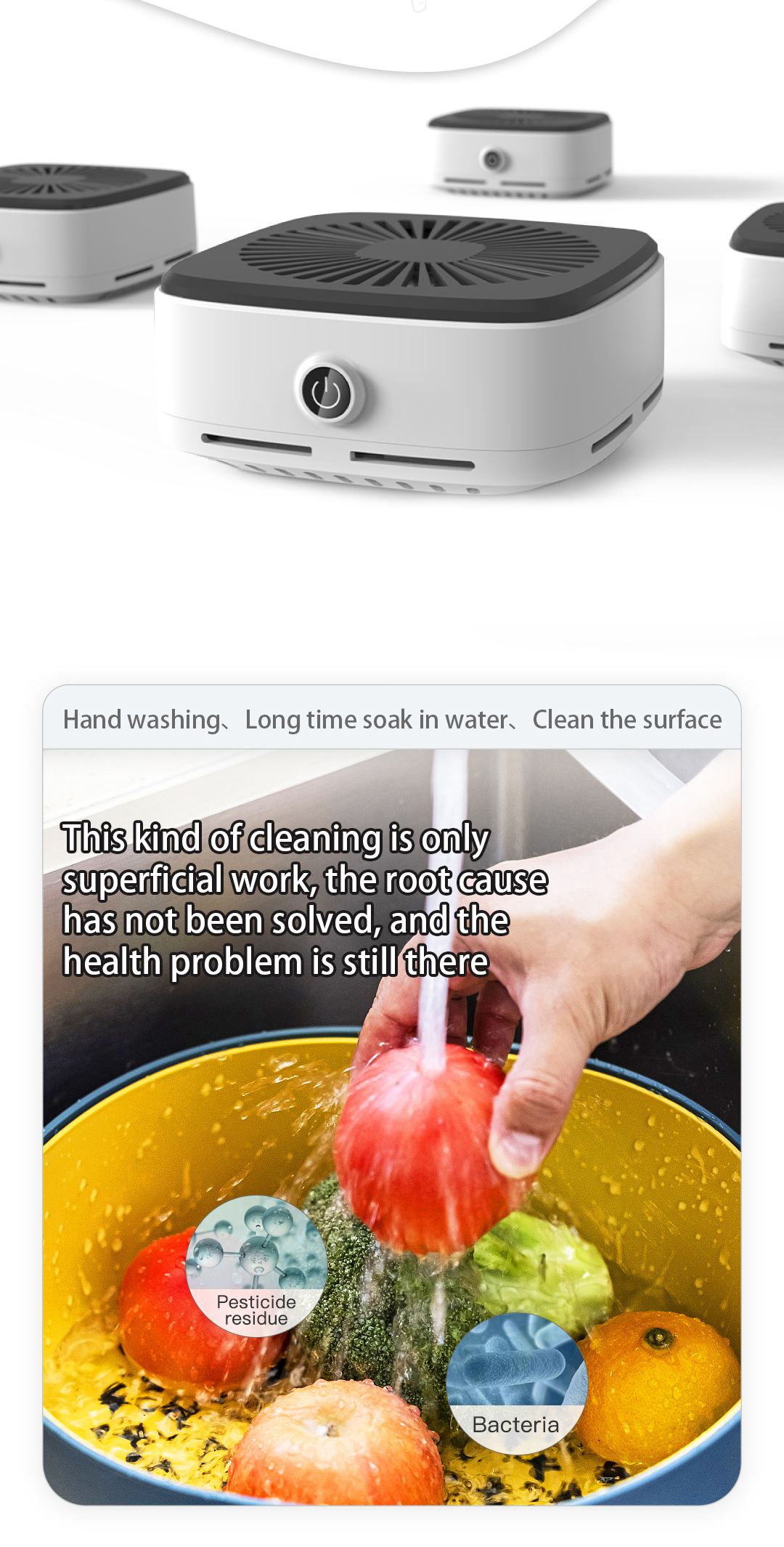 JÜRGEN LANGE蔬果食品清洗機-USB充電 蔬果食品清洗機