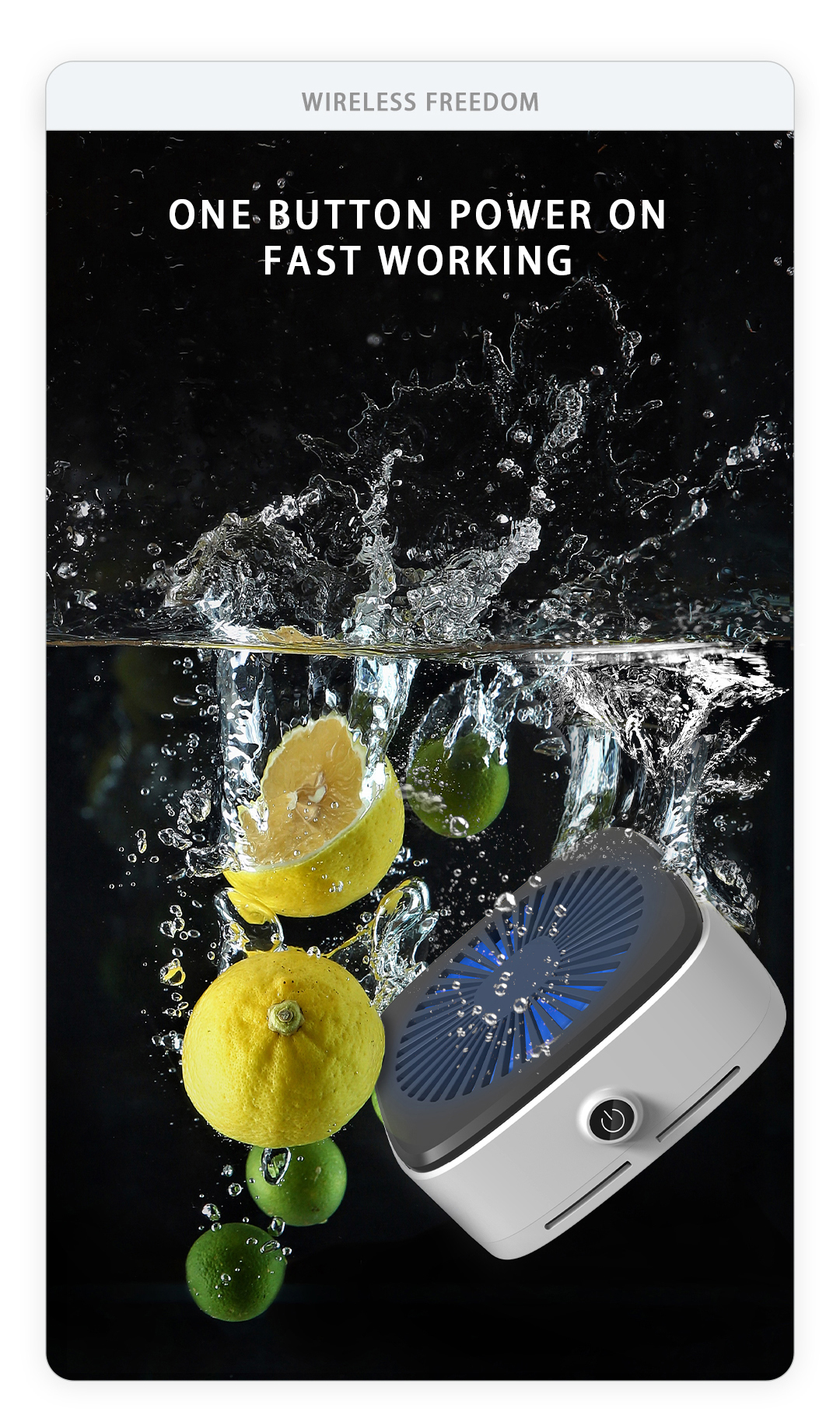 JÜRGEN LANGE蔬果食品清洗機-USB充電 蔬果食品清洗機