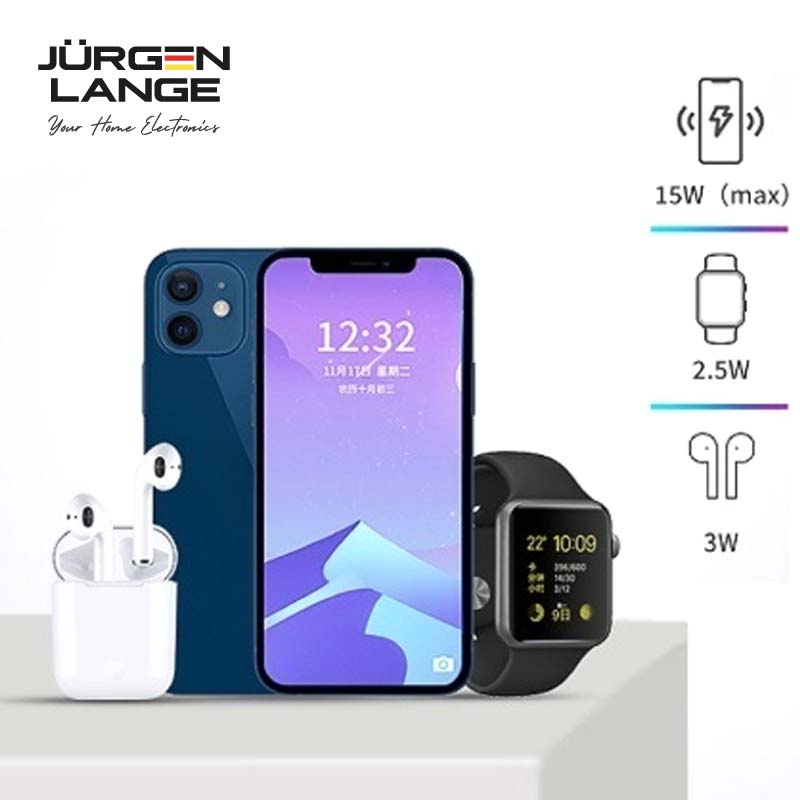 Jürgen Lange Magsafe磁吸三合一無線充電器手機支架座充