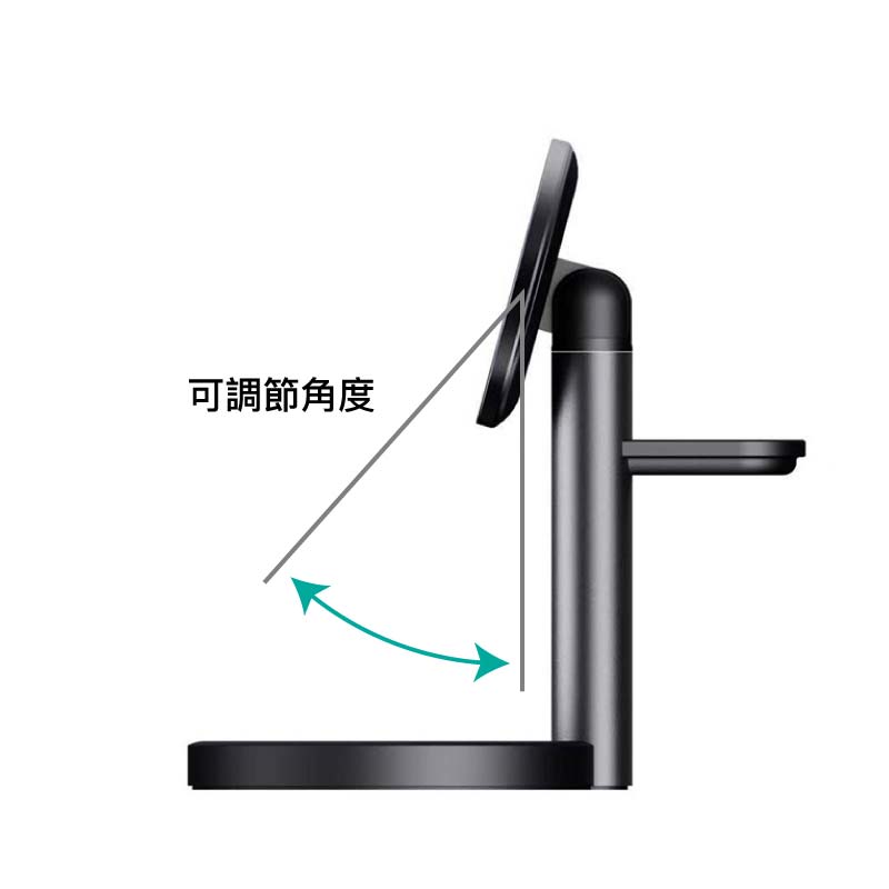 Jürgen Lange Magsafe磁吸三合一無線充電器手機支架座充