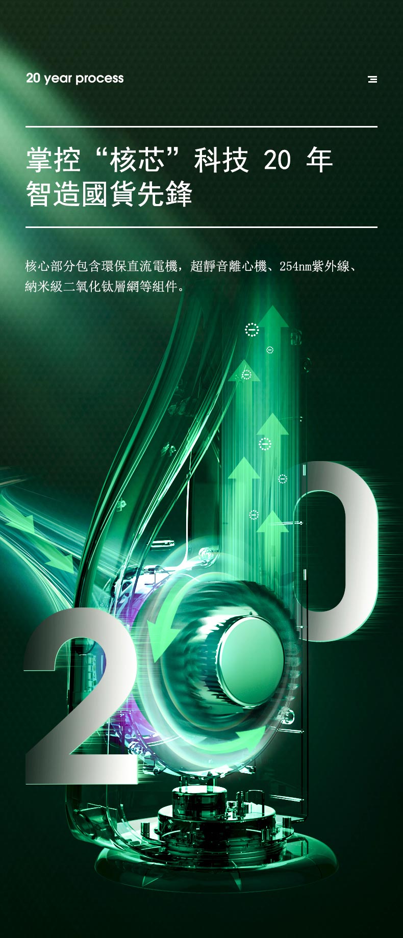 T-Balance遙控LED立式12檔光催化殺菌無葉天鵝扇