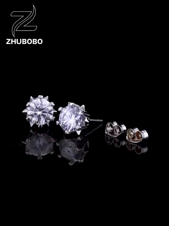 Zhubobo S925純銀雪花1卡莫桑鑽耳釘 O1CN018juWgO1m9Ho2bAOTs 6000000004911 0 Tbvideo