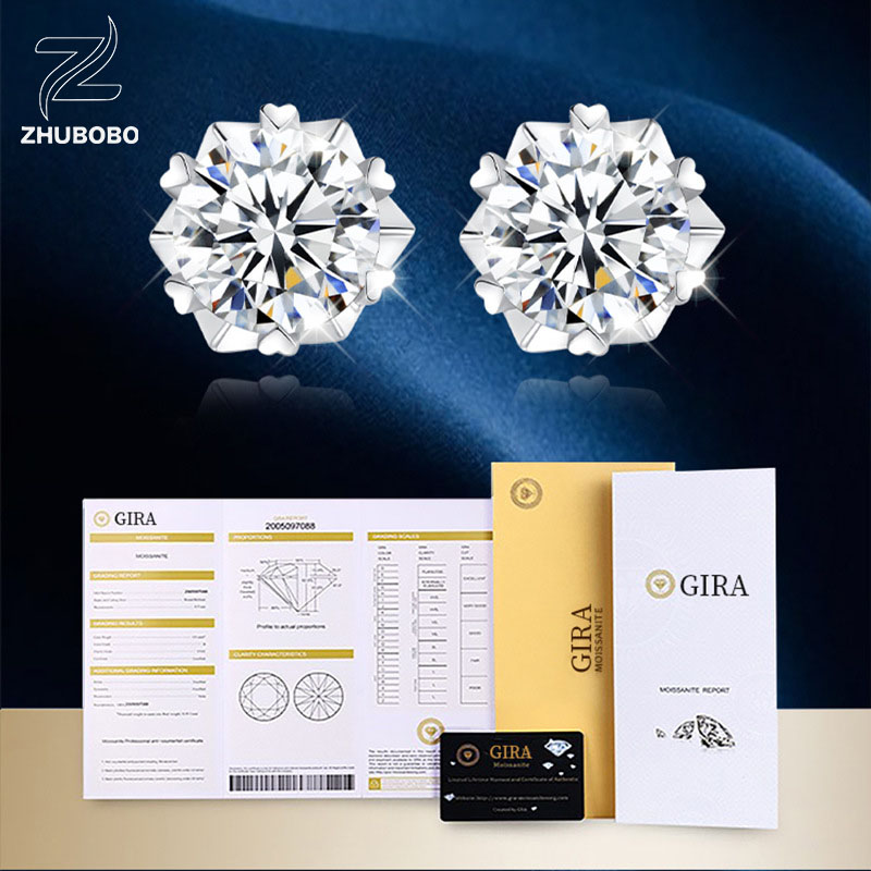 Zhubobo S925純銀雪花1卡莫桑鑽耳釘 O1CN01O0DAij1wRHWhQFcZe 2212935466304 0 Cib
