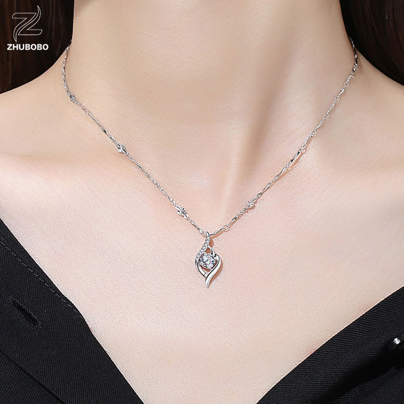 Zhubobo S925純銀丘比特之箭60分莫桑鑽頸鍊 主图 05 20