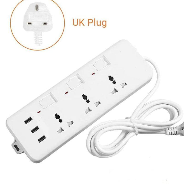 YangscoolYS 3K33UElectricalSocketsUSBPortsIndividuallySwitched250V 10A 3MCordUKPlug 1 700x