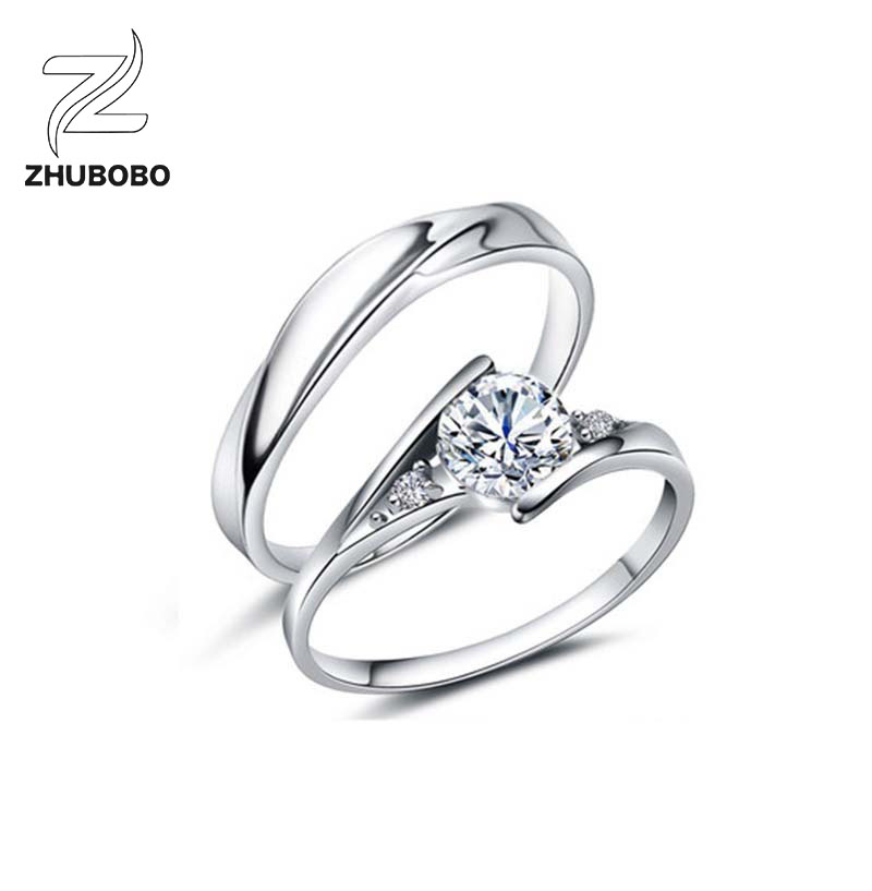 Zhubobo S925純銀墮入愛河情侶戒指 主图 06 3