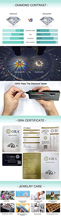 Zhubobo 莫桑石 2厘米0.3卡 圈形耳環,18K 鍍金S925純銀 81 NJJltTML. AC UY695 1