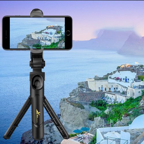 新款三腳架自拍杆手機夾橫豎拍藍牙連接直播支架收縮便攜小巧